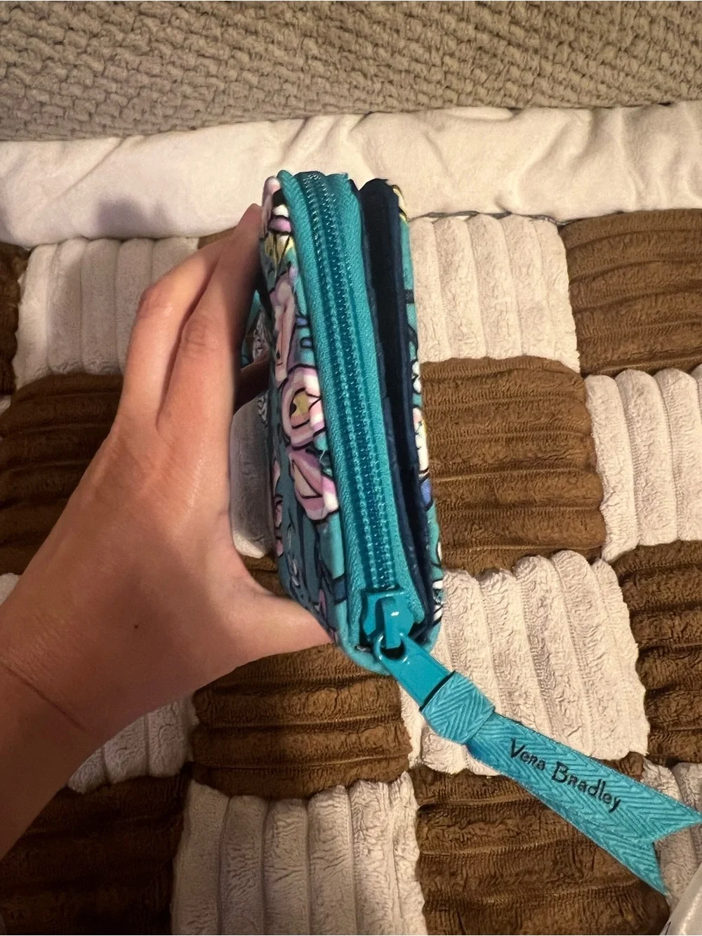 Vera Bradley RFID Turnlock Wallet in Peacock Garden NWTS!